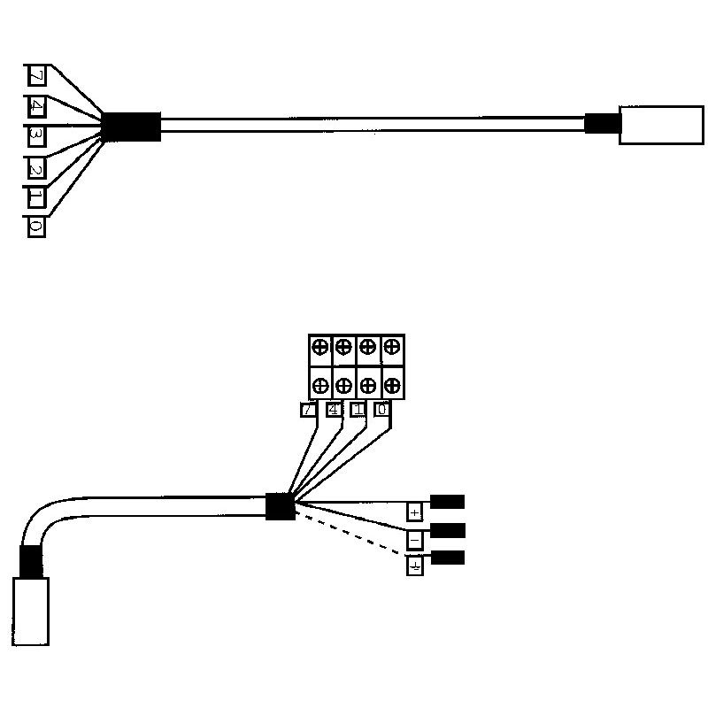 Kabel 6-adrig Genius A oder B und A-Öffner, trennbar, Flügelseite, 3m ZEM KA600--AK-------F3.00--------X----- Produktbild BIGPIC L