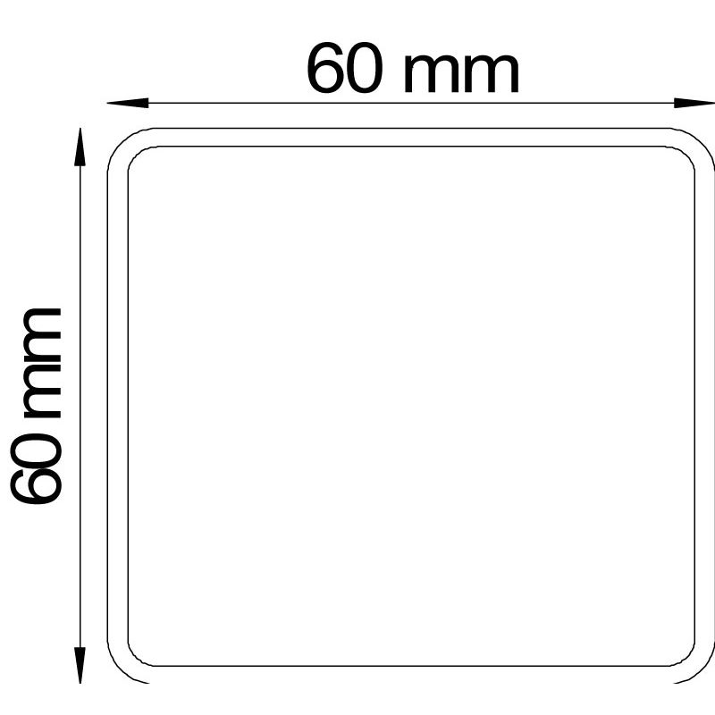 Fallrohr 60x60x2x3000 mm blank Produktbild BIGPIC L