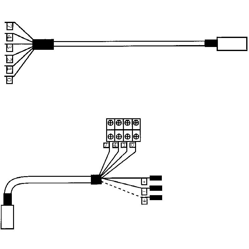 Kabel 6-adrig Genius A oder B und A-Öffner, trennbar, Bandseite, 8m ZEM KA600--AK------------B8.00---X----- Produktbild BIGPIC L