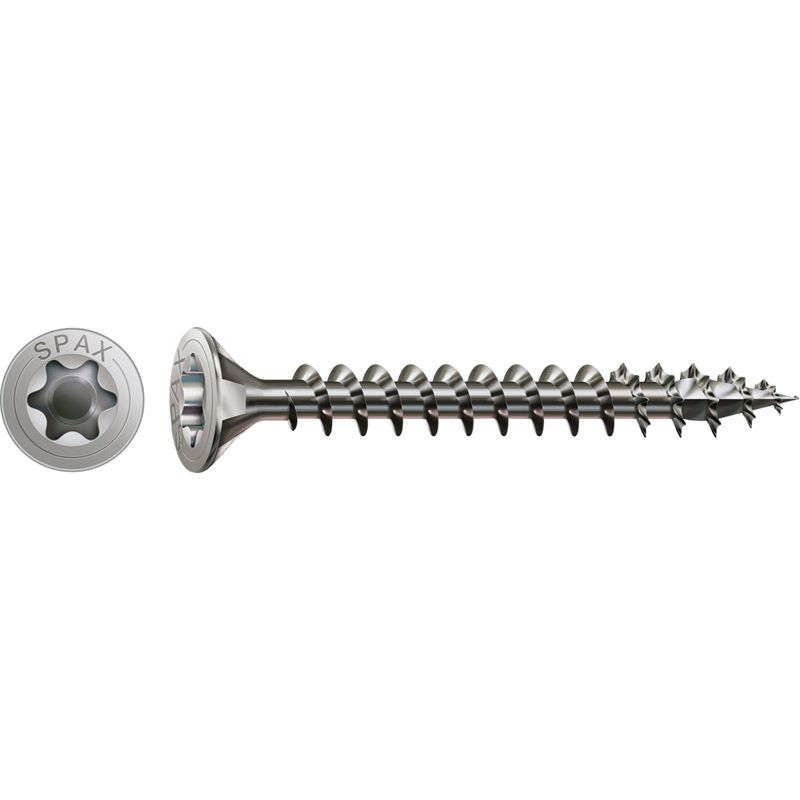 SPAX Universalschraube, Vollgewinde, Senkkopf, TX, 4CUT, rostfrei A2 Produktbild BIGPIC L