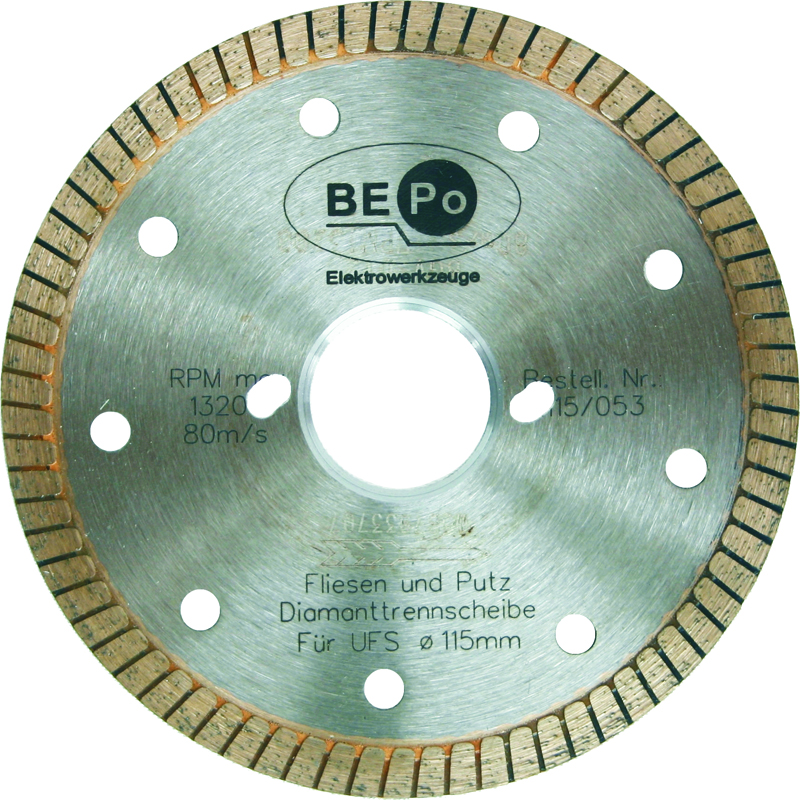BEPO Diamant-Trennscheibe 1115/053 f.Fliesen u.Estrich Produktbild BIGPIC L