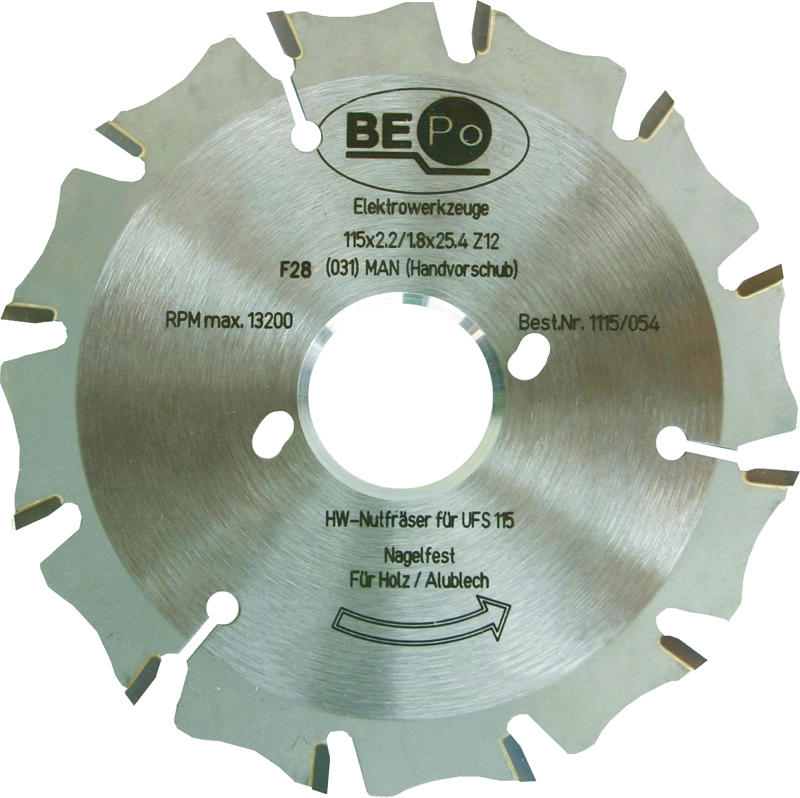 BEPO HW-Fräsescheibe f.Holz,1115/054 Produktbild BIGPIC L