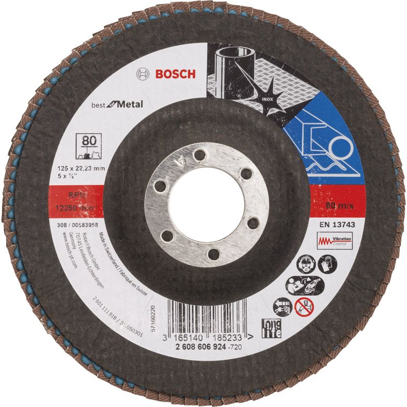 BOSCH Fächerschleifscheiben X571 *Expert for Metal* Produktbild BIGPIC L