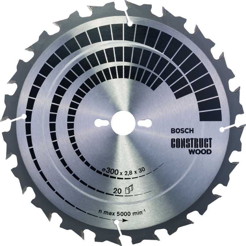 BOSCH Kreissägeblatt 'Standard for Construct Wood' Produktbild BIGPIC L