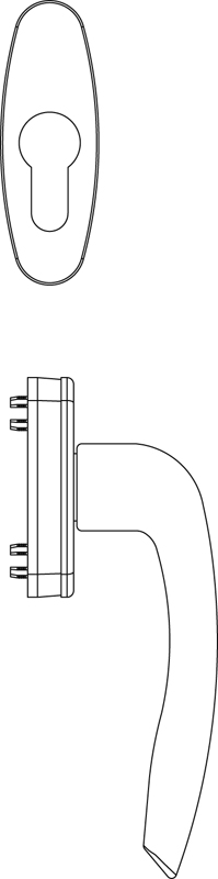 Fenstergriff/Rosettengrt Rhapsody innen PZ weiß Resist Produktbild BIGPIC L