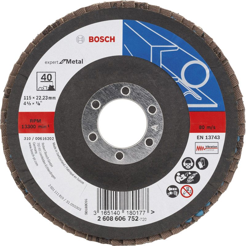 BOSCH Fächerschleifscheiben X551 *Expert for Metal* Produktbild BIGPIC L
