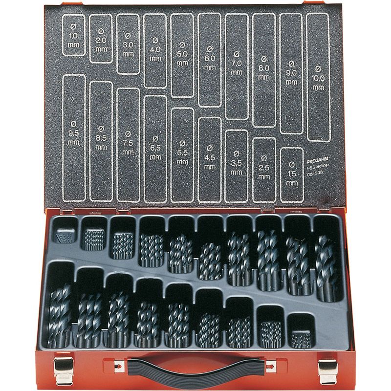 PROJAHN 170-tlg. Spiralbohrersatz HSS-R DIN 338 Produktbild BIGPIC L