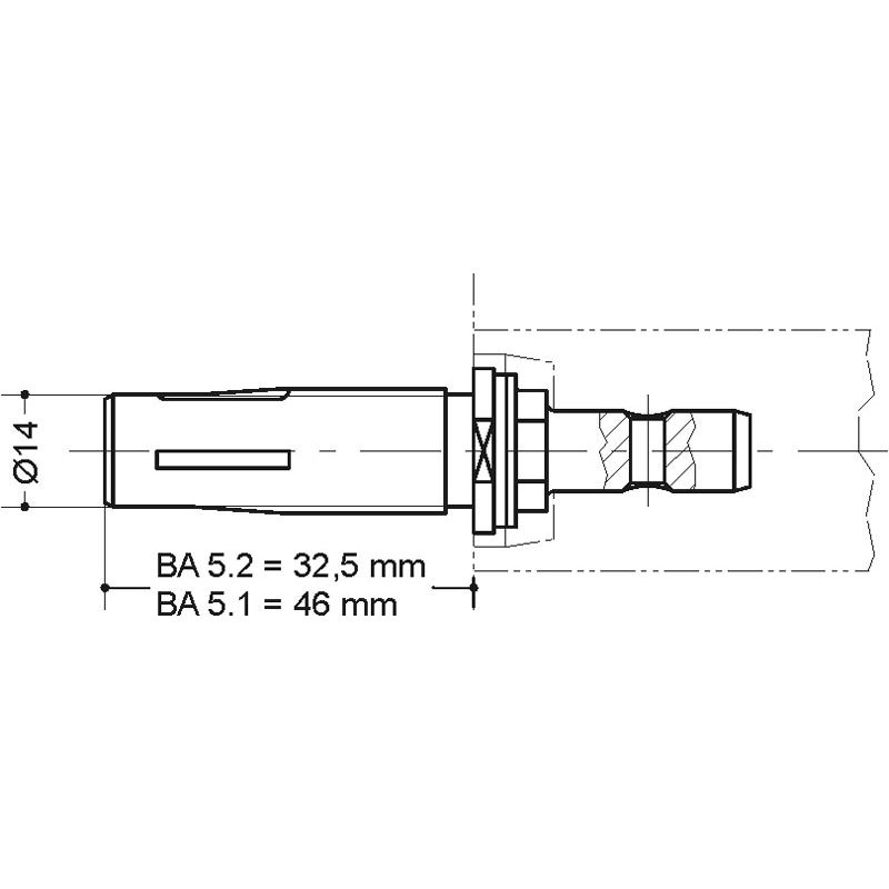 HEWI Befestigungssystem BA5.1/2R EU H/K/A Produktbild BIGPIC L