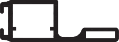 Einbaurahmenprofil 1038 roh Produktbild BIGPIC L