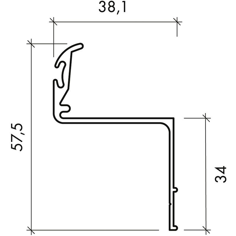 Alu-Revisionsprofil C33 Produktbild BIGPIC L