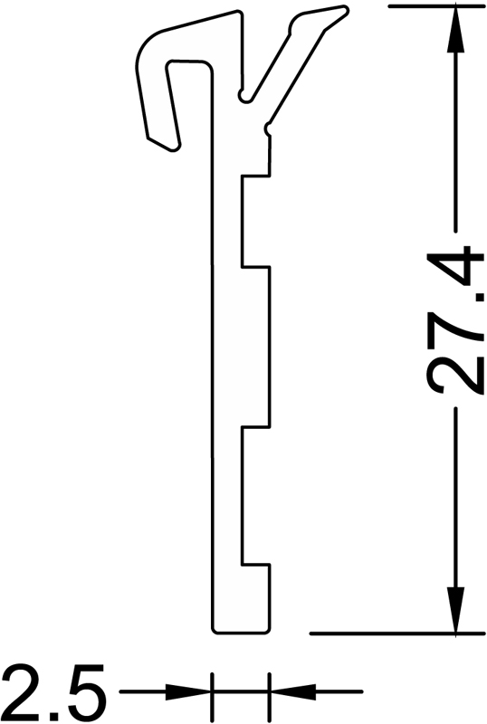 EPDM Stockrahmendichtung UD40-25 Produktbild BIGPIC L