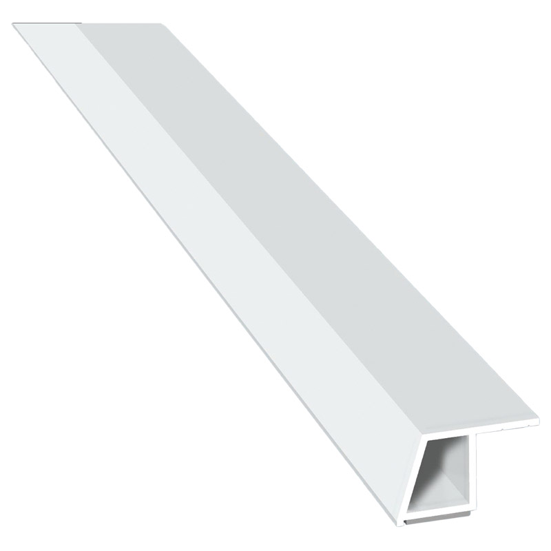 Kammerprofil 27x16mm SK Lg. 6,00m mit Nase, Weiß, VE: 60m Produktbild BIGPIC L