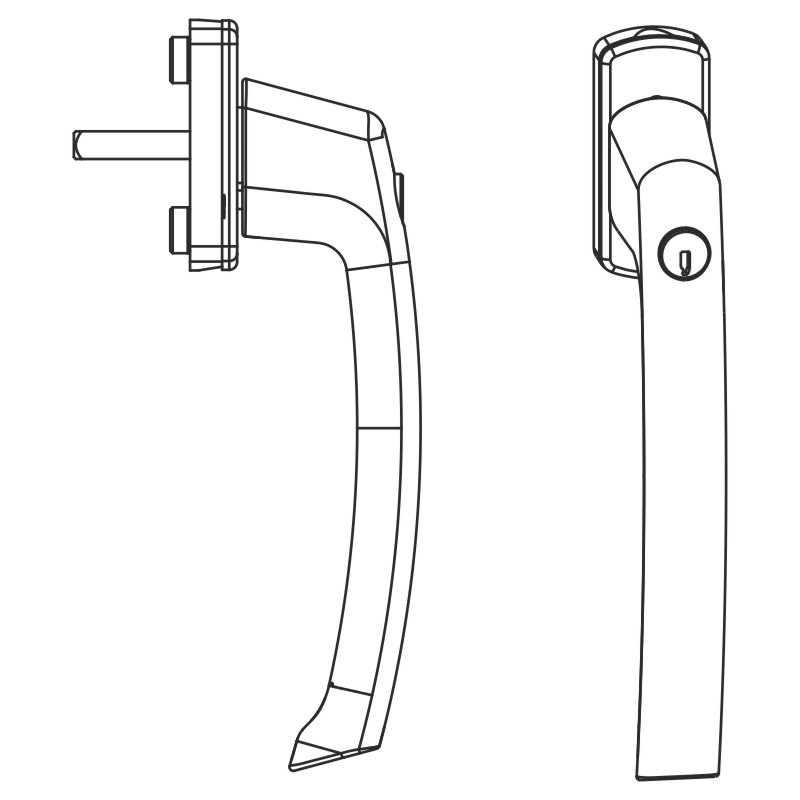 Griffgarnitur/Sperrzyl SKB-Z weiß Produktbild BIGPIC L
