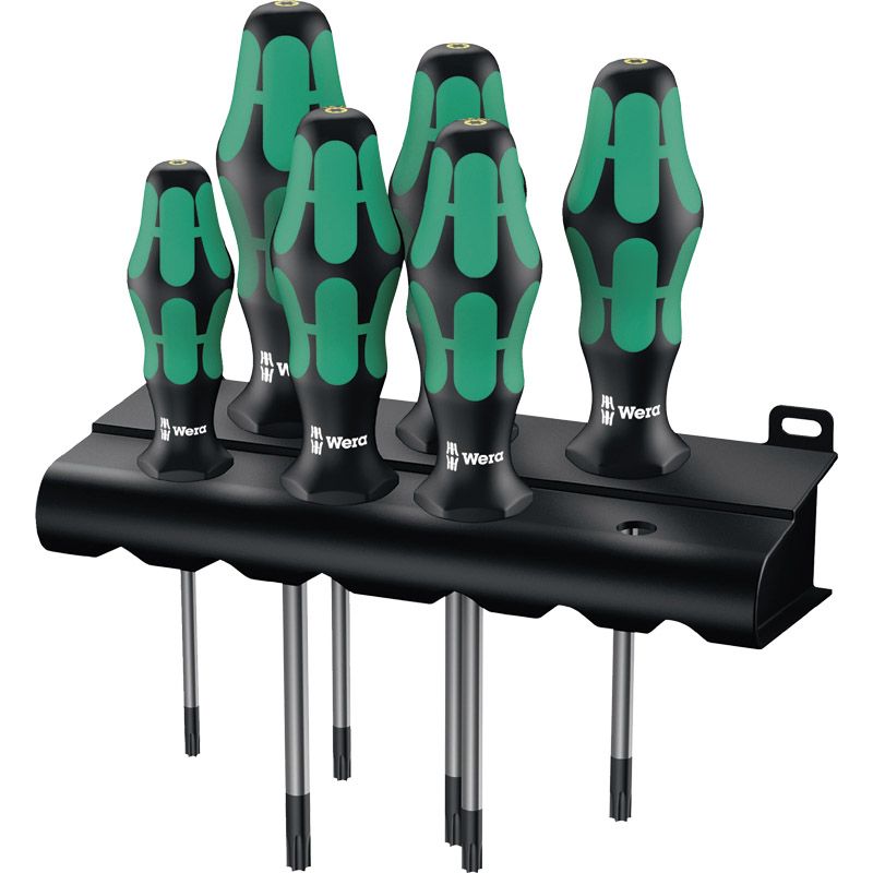 WERA Schraubendrehersortiment 367 TX mit Rundklinge 6-tlg. Produktbild BIGPIC L