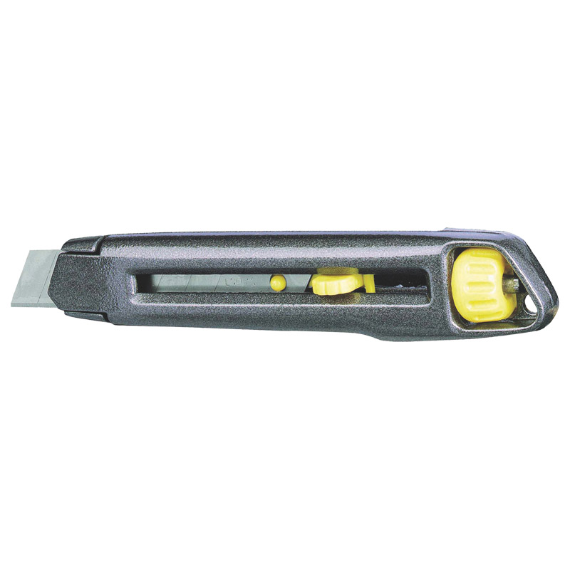 Cuttermesser Klingenbreite 18 mm Länge 165 mm STANLEY Interlock Metall-Korpus Produktbild BIGPIC L