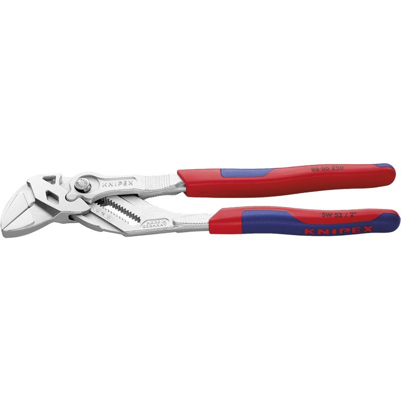 KNIPEX Zangenschlüssel verchromt mit Mehrkomponenten-Hülle Produktbild BIGPIC L
