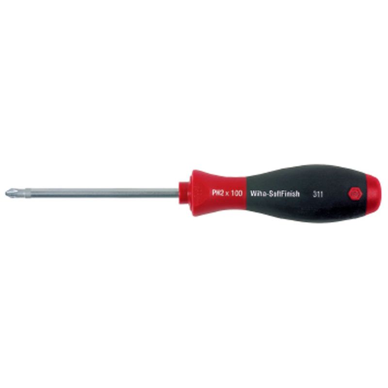 Schraubendreher PH SW 0x60mm Ges.-L.164mm WIHA ISO8764 Rundklinge Mehrkomp.-Griff SoftFinish m.Größenleitsystem Produktbild BIGPIC L