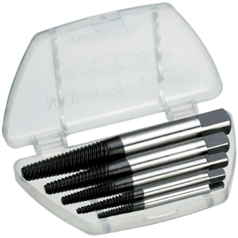 Schraubenausdrehersatz 5tlg. M3-M18 i.Ku.-Etui Produktbild BIGPIC L
