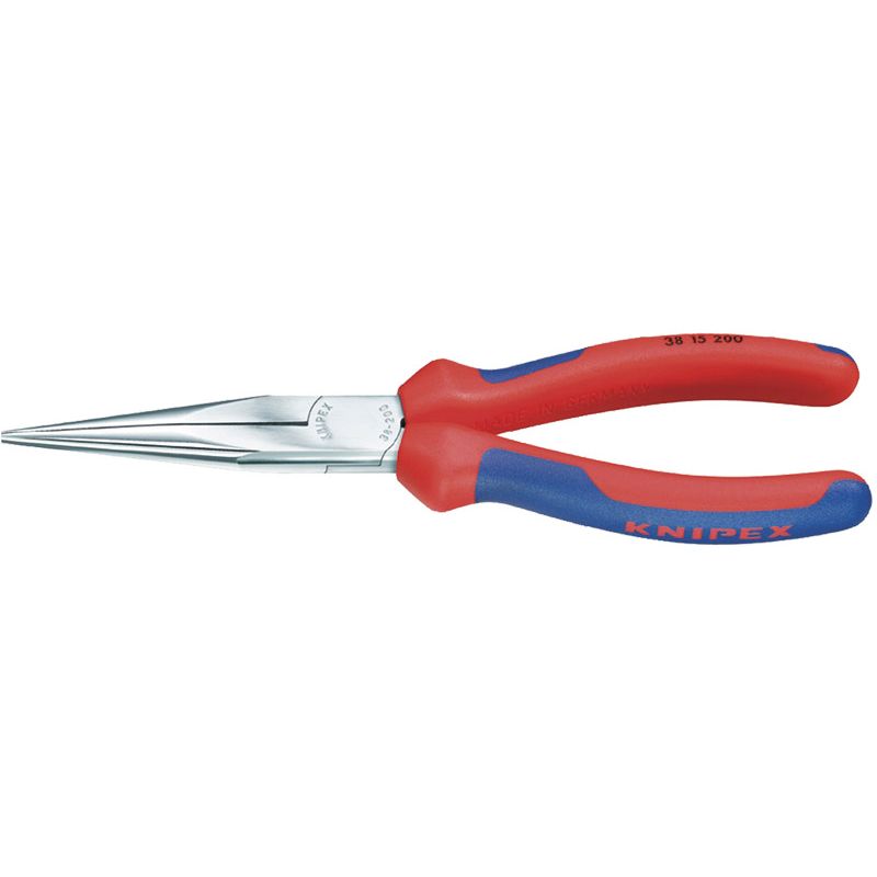KNIPEX Mechanikerzange flachrund verchromt mit Mehrkomponentenhüllen Produktbild BIGPIC L