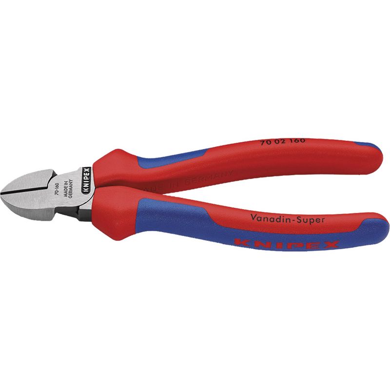 KNIPEX Seitenschneider Draht gerade poliert mit Mehrkomponentenhülle Produktbild BIGPIC L