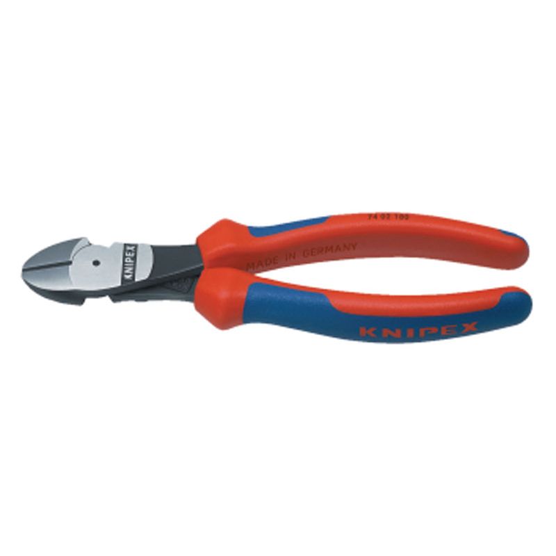 Kraftseitenschneider Länge 160 mm KNIPEX DIN ISO 5749 poliert Form 0 2-Komponentenhüllen Produktbild BIGPIC L