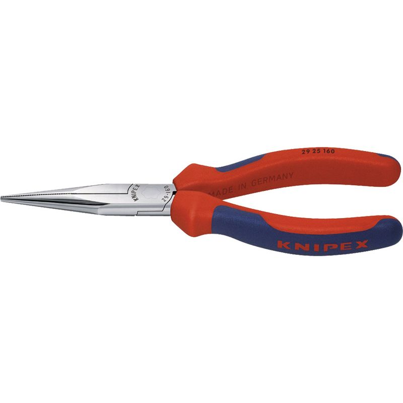 KNIPEX Telefonzange flachrund verchromt mit Mehrkomponentenhüllen Produktbild BIGPIC L