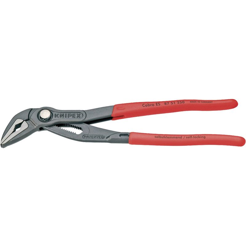 KNIPEX Wasserpumpenzange Cobra® ES poliert mit Kunststoffüberzug Produktbild BIGPIC L