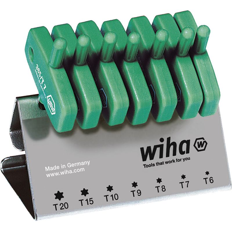 WIHA TX-Stiftschlüsselsatz 365VB mit Quergriff TX6-TX20 7-tlg. Produktbild BIGPIC L