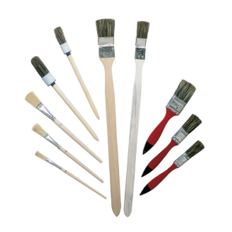 Pinselset 10tlg. Maler-/Lackier- Heizkörperpinsel Emaillepin sel Produktbild BIGPIC L