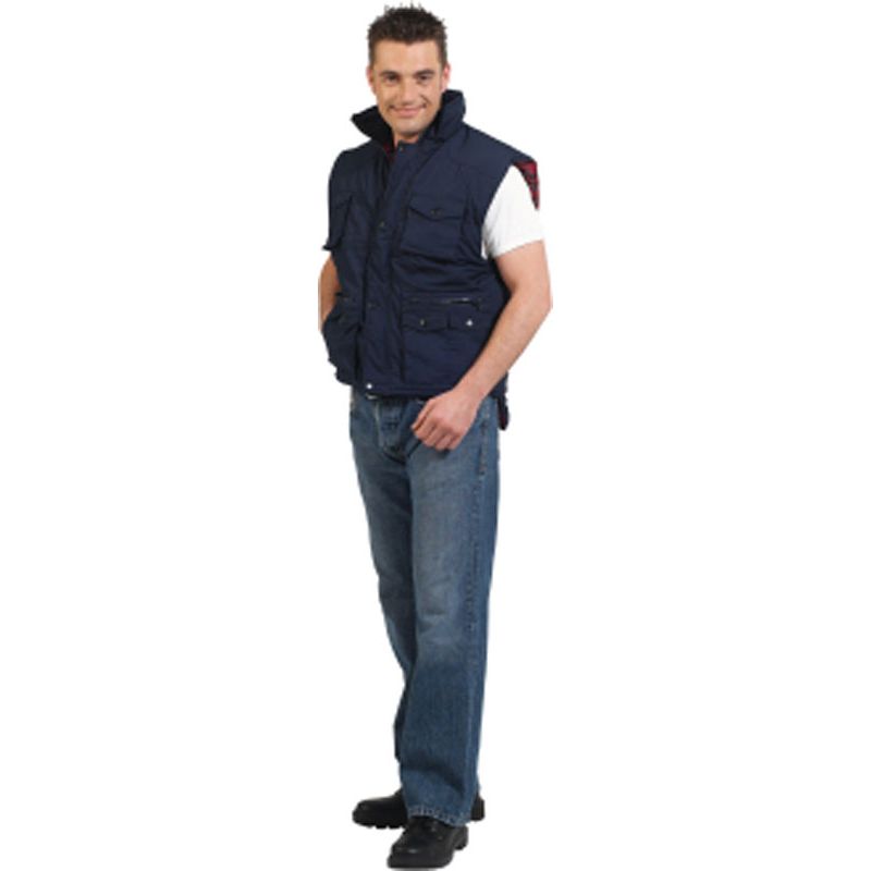 Truckerweste Gr.M blau 65%PES/35%CO m.PES-Füllung Produktbild BIGPIC L