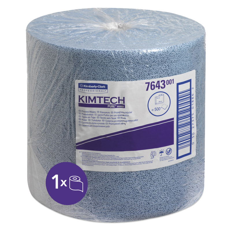 KIMBERLY-CLARK Putztuch KIMTECH 7643 1-lagig Rolle Produktbild BIGPIC L