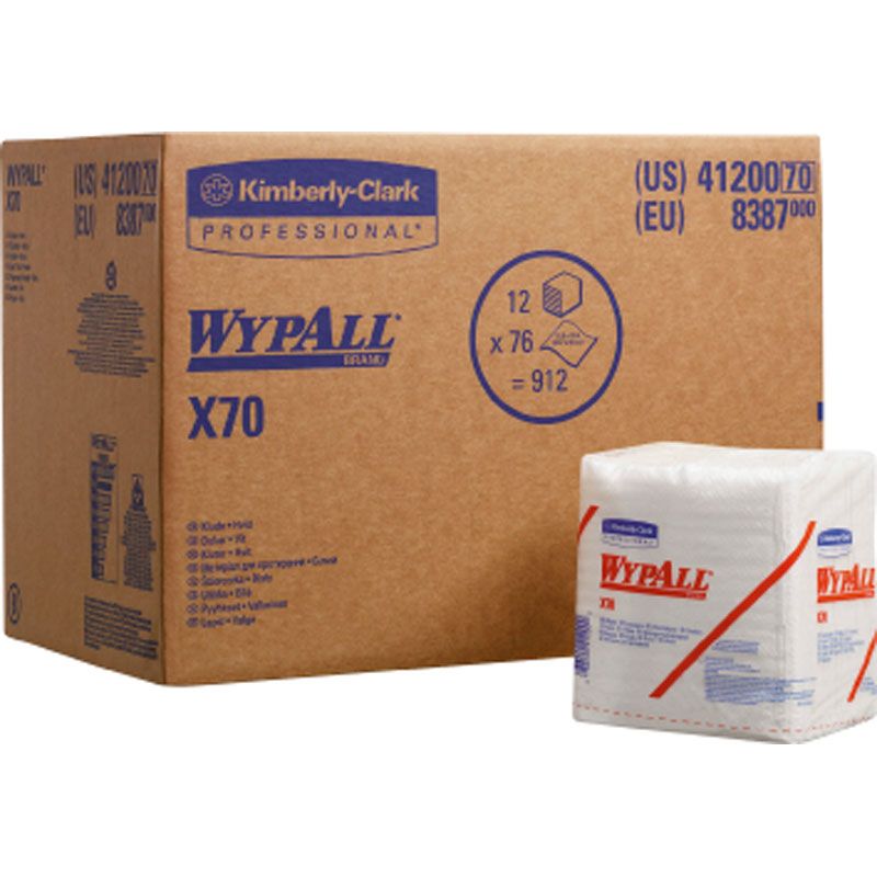 Wischtuch L380xB315ca. mm  WYPALL X60 8371 1-lagig, perforiert, geprägt blau Produktbild BIGPIC L