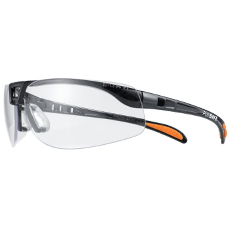 Schutzbrille Protege EN166 schwarz Fogban-Scheibe PULSAFE kr atzfest Produktbild BIGPIC L
