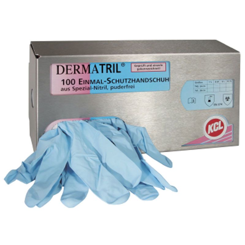 Nitrilhandschuhe Dermatril 740 Gr.9 L.250mm blau KCL Kat.III  EN374 Produktbild BIGPIC L