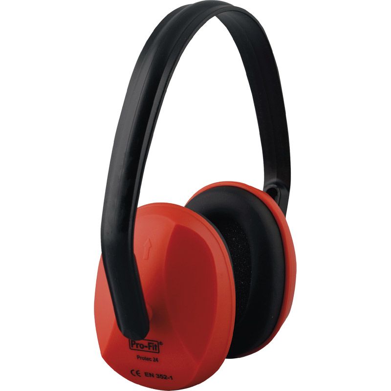 Gehörschutz EN 352-1 (SNR)=24 dB  Protec 24 verstellbarer Kunststoffbügel Produktbild BIGPIC L