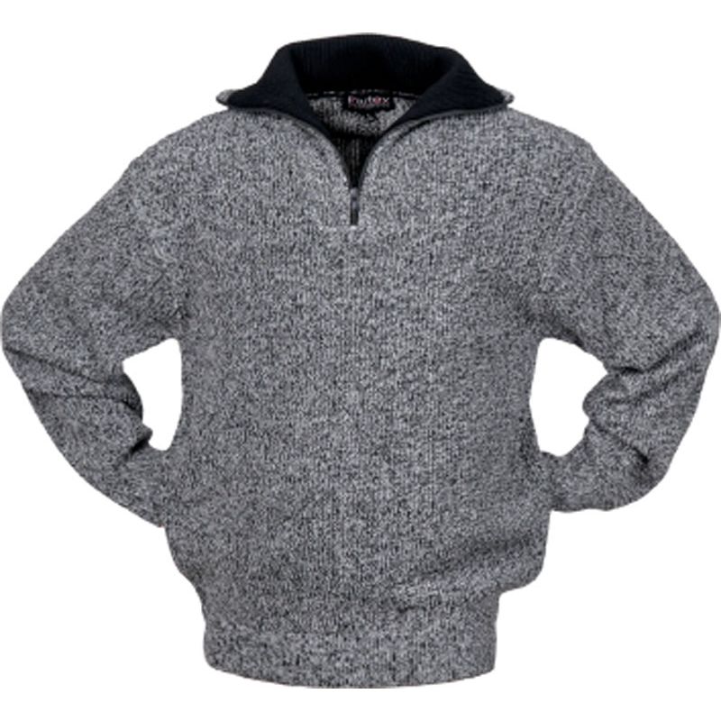 Pullover Größe M   schwarz/weiß-meliert 100 % PES Produktbild BIGPIC L