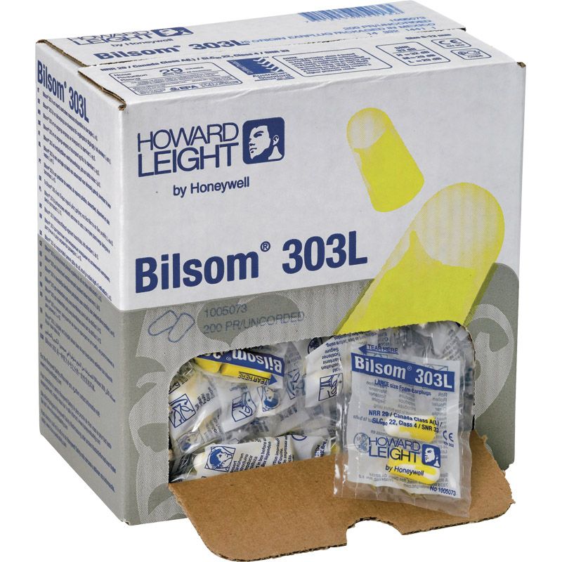 Gehörschutzstöpsel EN 352-2 (SNR)=33 dB  Bilsom 303L Verteilerbox à 200 Tüten (Tüte à 1 Paar) Produktbild BIGPIC L