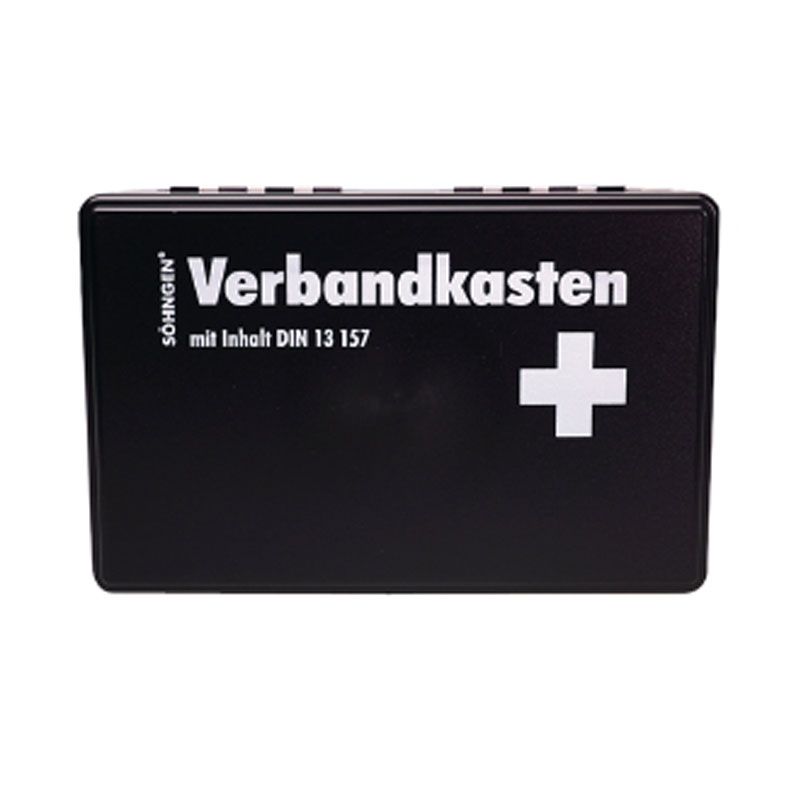 Betriebsverbandkasten, klein B260xH160xT80ca.mm SÖHNGEN KIEL schwarz Produktbild BIGPIC L