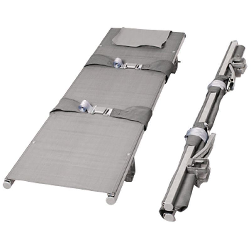 Krankentrage L2302xB556xH137ca.mm  DIN 13024 Faltmaß ca. L.1920 x B.150 x H.145 mm Produktbild BIGPIC L