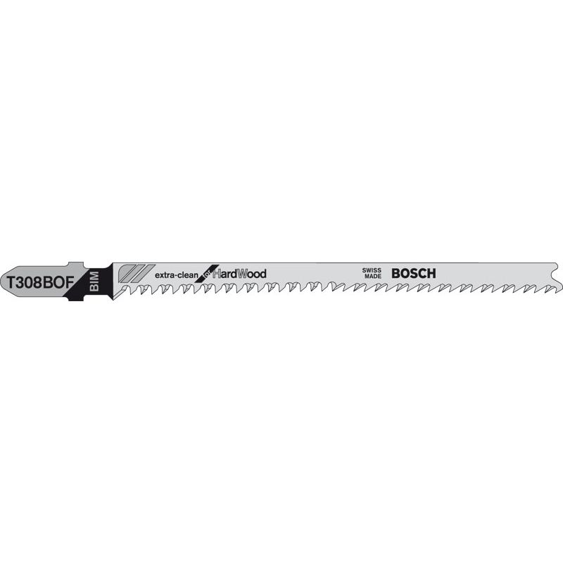 BOSCH Stichsägeblatt T 308 BOF *Extra-Clean for Hard Wood* Produktbild BIGPIC L