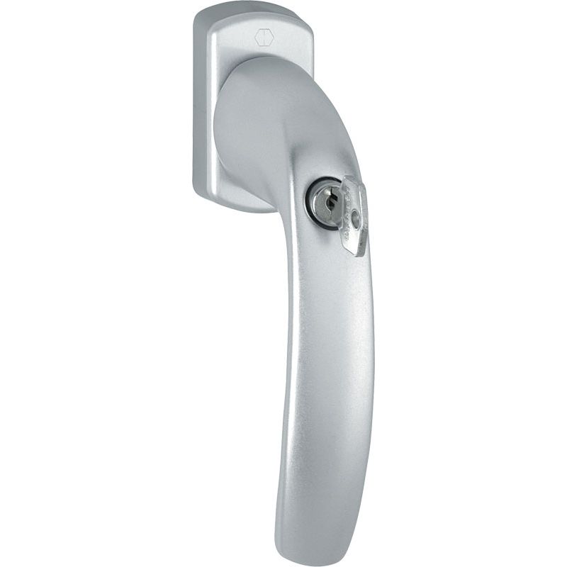 HOPPE Fenstergriff NEW YORK 0810SVS/U10 Druckknopf-Schließzylinder - inkl. Schrauben Produktbild BIGPIC L