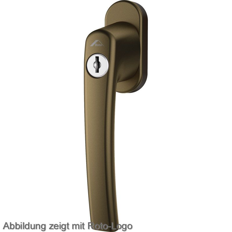ROTO Fenstergriff ROTOLINE abschließbar Alu ohne Logo - 40 Nm inkl. Schrauben Produktbild BIGPIC L