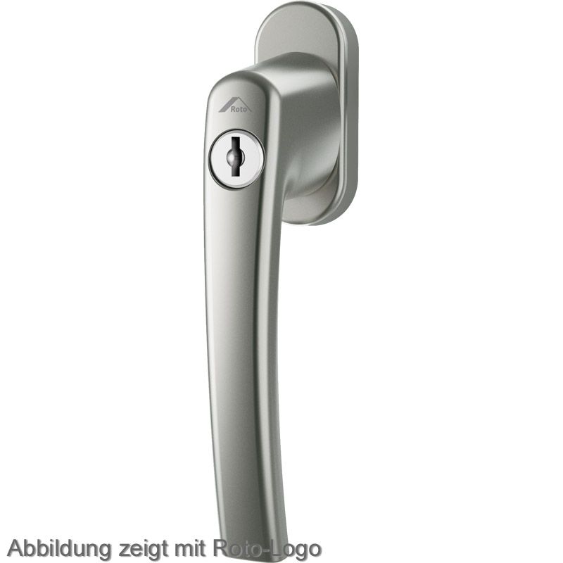 ROTO Fenstergriff ROTOLINE abschließbar Alu ohne Logo - 100 Nm inkl. Schrauben Produktbild BIGPIC L