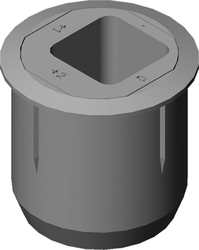 KFV Bodenabschluss Stulpflügelbeschlag DZM 8028-4V Produktbild BIGPIC L
