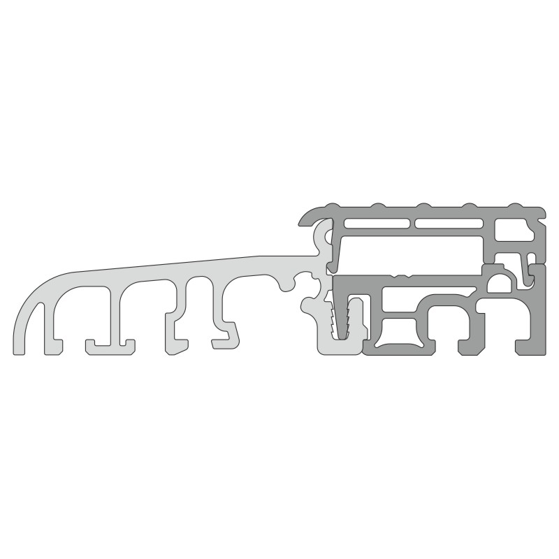 greenteQ Schwelle TB grau mit Deckel grau geriffelt Produktbild BIGPIC L