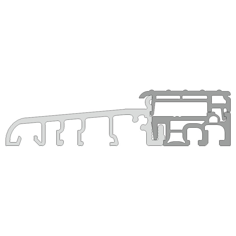 greenteQ Schwelle TB grau mit Deckel grau geriffelt Produktbild BIGPIC L