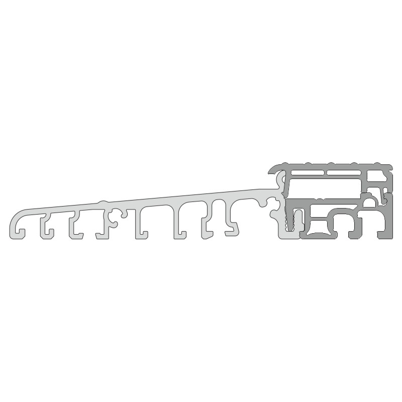greenteQ Schwelle TB grau mit Deckel grau geriffelt Produktbild BIGPIC L