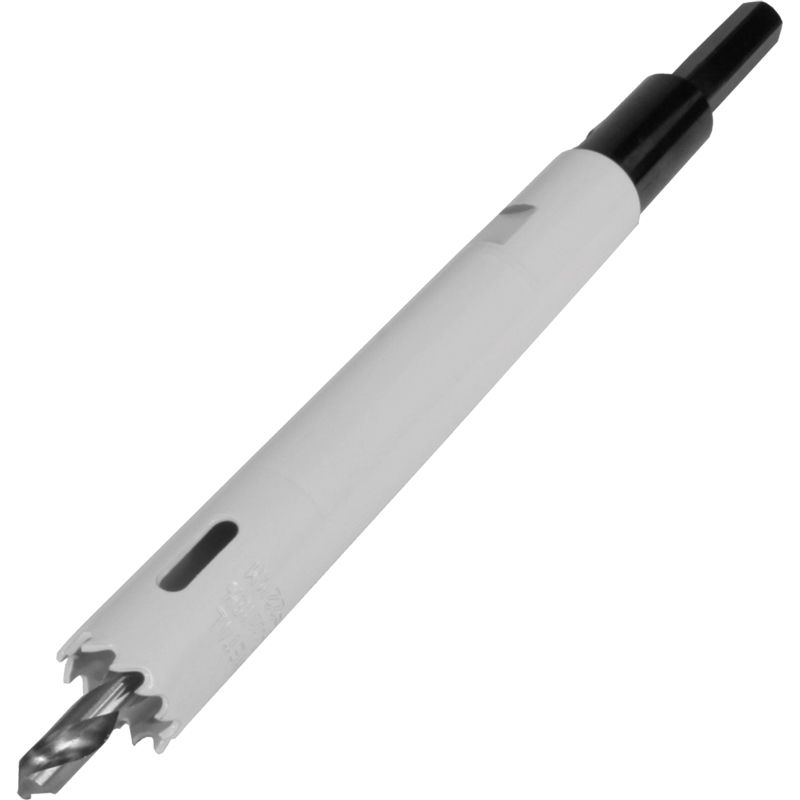 FAMAG Bi-Metall-Lochsäge inkl. Schaft und Vorbohrer für Rollladengurtdurchführungen Produktbild BIGPIC L