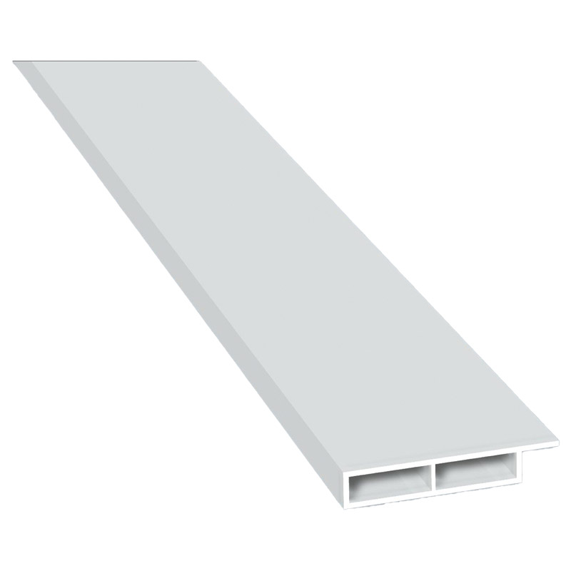Kammerprofil 40x7mm Lg. 6,00m mit Nase, Weiß, VE: 60m Produktbild BIGPIC L
