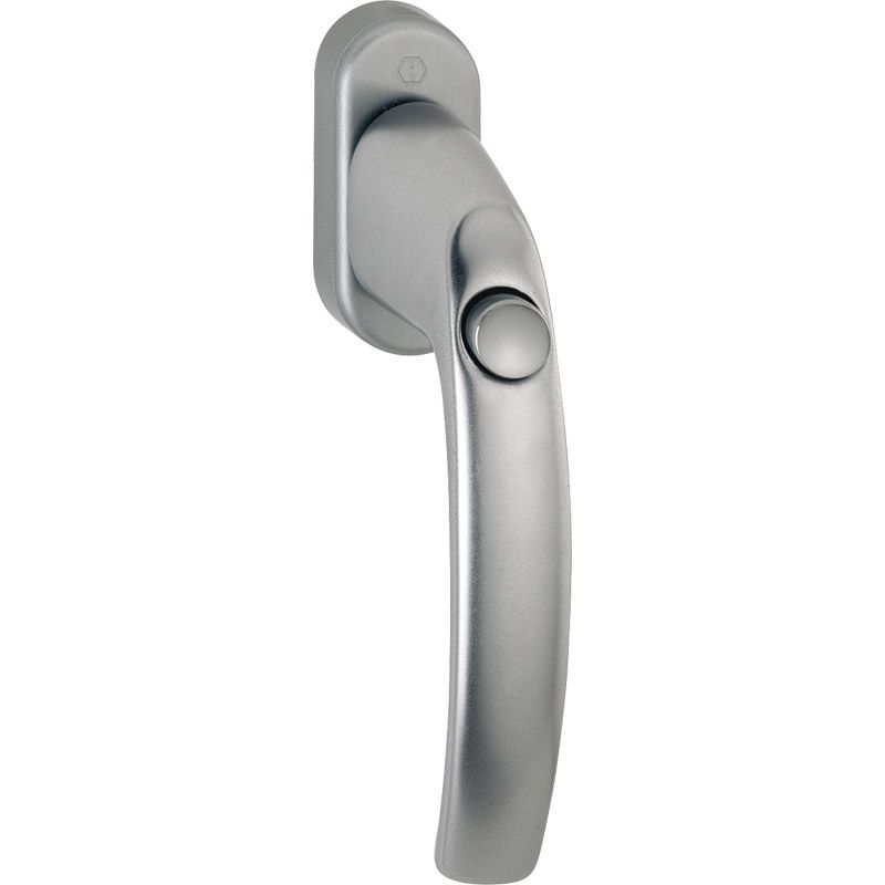 HOPPE Fenstergriff STUTTGART 0600SV/U26 Druckknopf - inkl. Schrauben Produktbild BIGPIC L